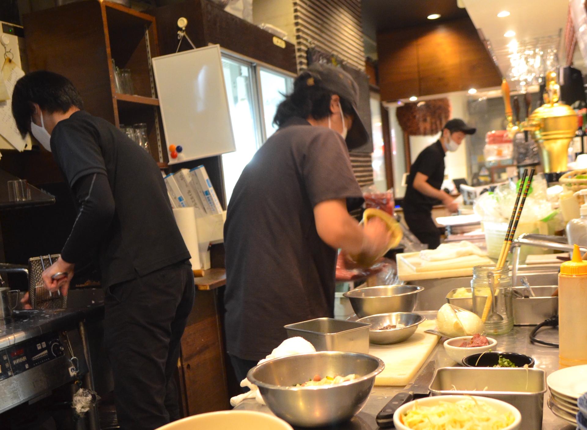 Kitchen server in Restaurant