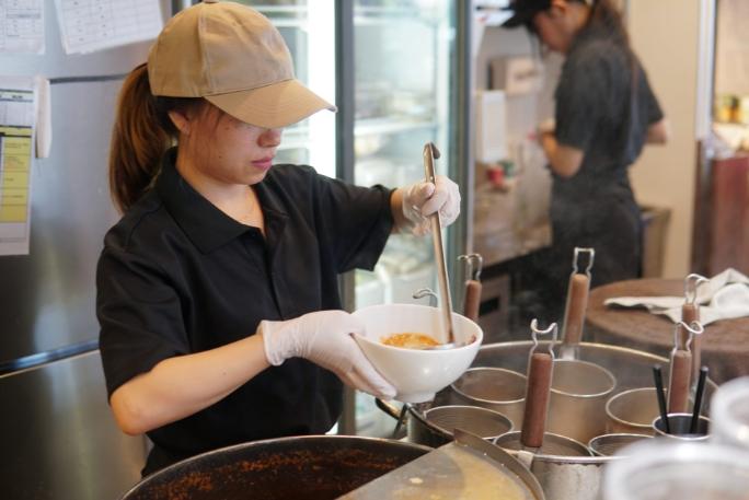 Kitchen server in Restaurant