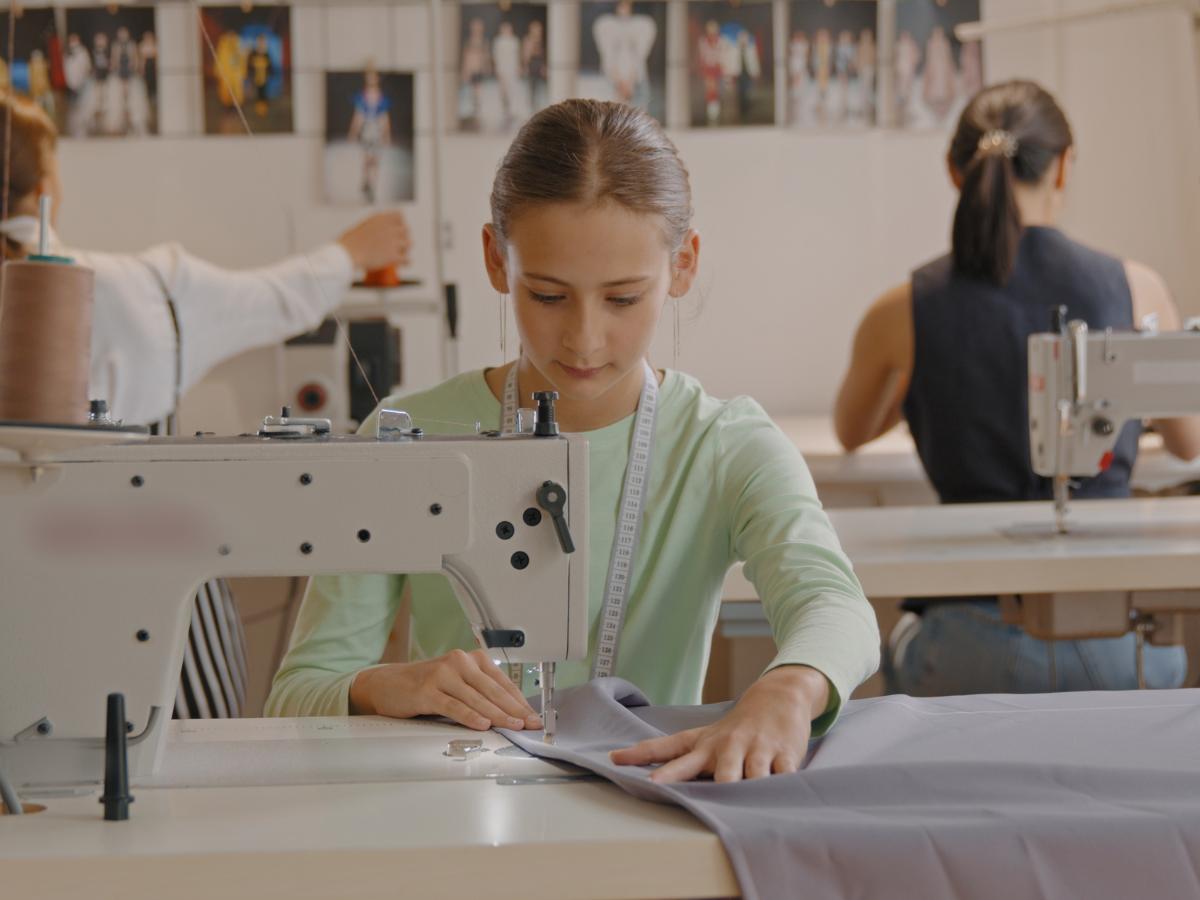 Sewing in Factory